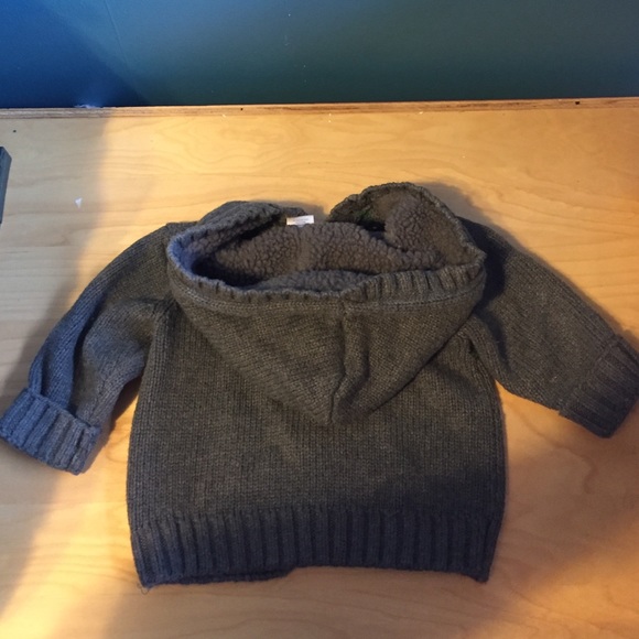 Gymboree Baby Boys Button Down Hooded Sweater - Picture 3 of 3