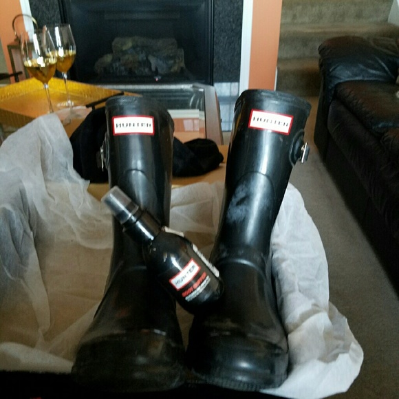 Hunter boots, size 7