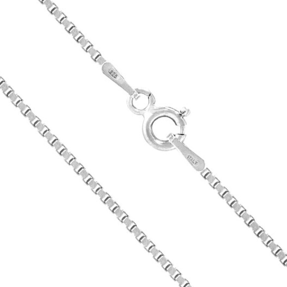 Box Chain 0.12mm Sterling Silver - Picture 2 of 4