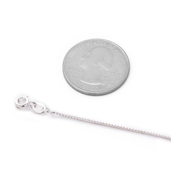 Box Chain 0.12mm Sterling Silver - Picture 3 of 4