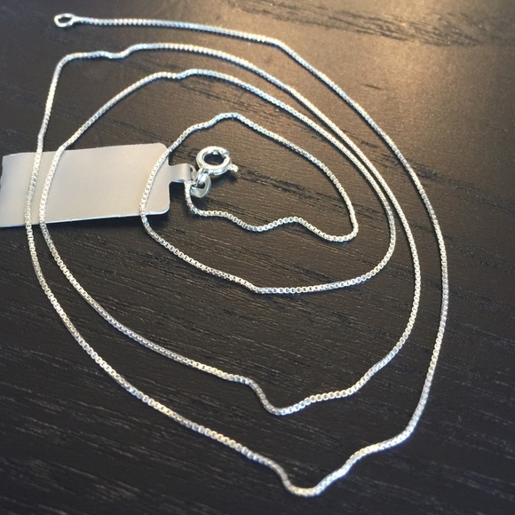 Box Chain 0.12mm Sterling Silver - Picture 4 of 4