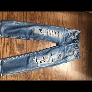 American Eagle Crop High Raise Skinny Jeans