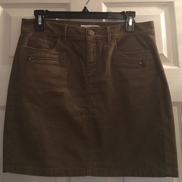 Brown Corduroy Skirt