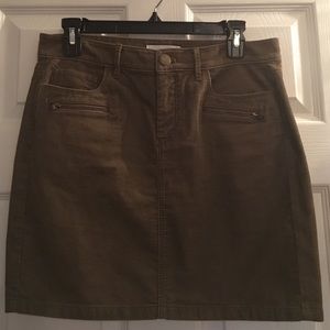 Brown Corduroy Skirt