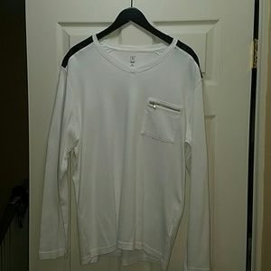 Men's Shirt W/leather shoulders