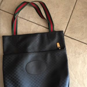 Gucci Vintage Bag. Circa 1980. Black