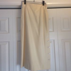 Ralph Lauren cream collection pencil skirt