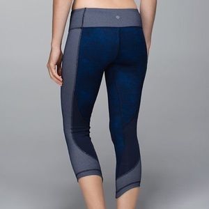 Lululemon Special Edition Sashiko Print WU Crop