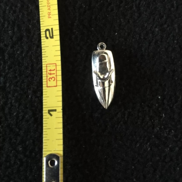 Jet ski charm sterling silver