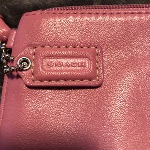 Coach pink wristlet