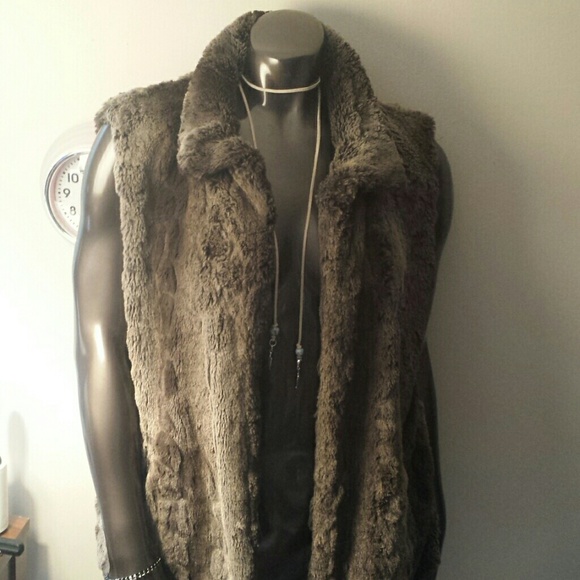 Faux fur vest