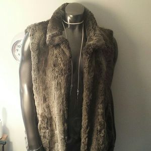 Faux fur vest