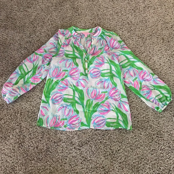 Lilly Pulitzer Floral Elsa top