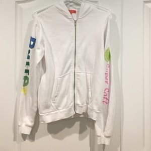 White Zip-up Jacket