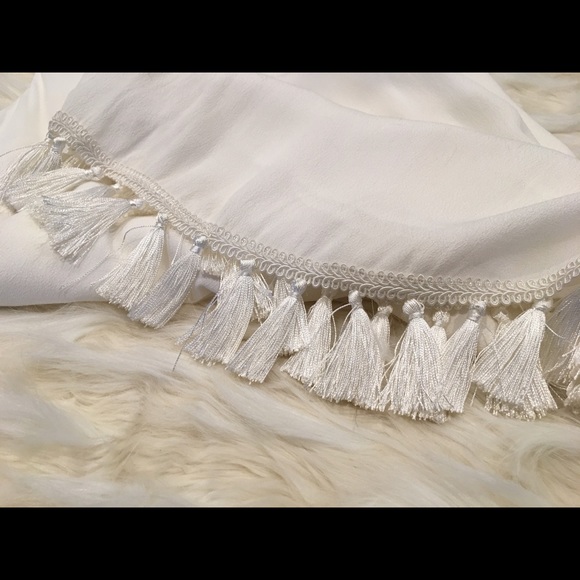 LuLus White Fringe Dress