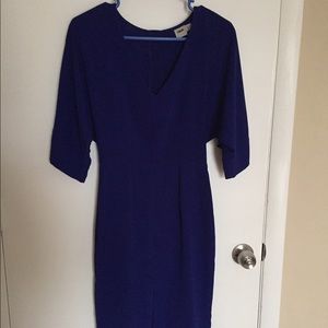 ASOS blue fitted dress