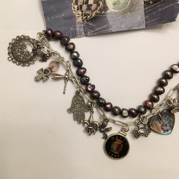 One-of-Kind Sterling Silver Charm Bracelet