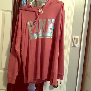 Pink campus hoodie