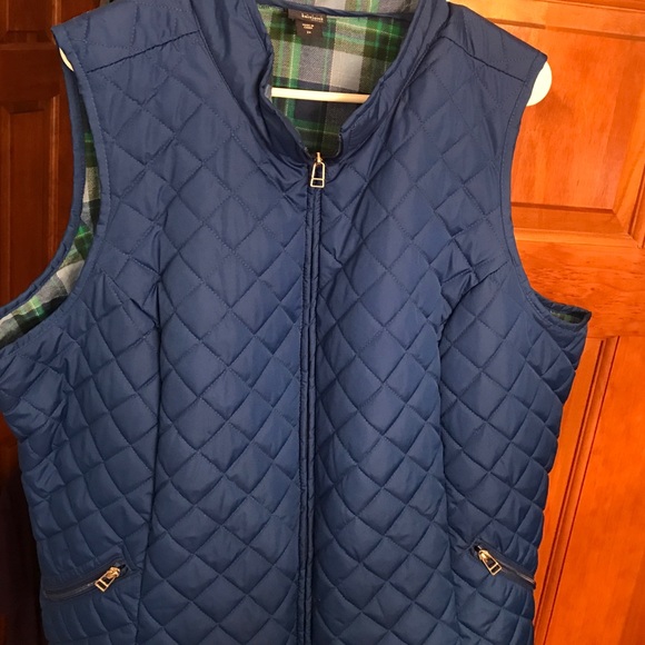 Royal blue quilted vest.  Never been worn