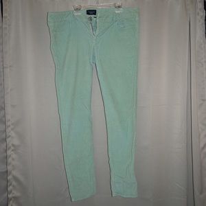 American eagle stretch jegging teal corduroy pants