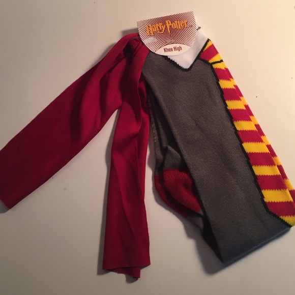 SOLD: Harry Potter Gryffindor knee high socks