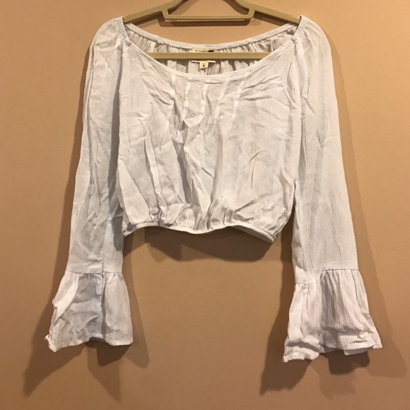 LA Hearts Long Sleeve Crop Top