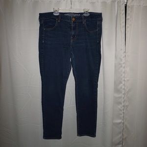 American eagle dark wash jeggings
