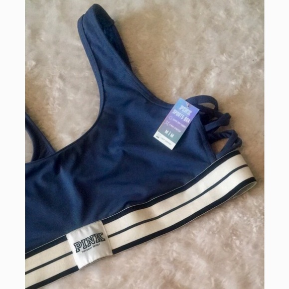 VS Pink strappy side sports bra