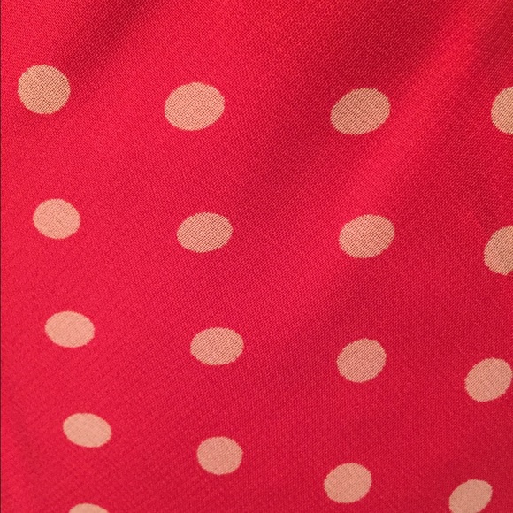 Pinky Coral Polka Dot Dress - Picture 3 of 4