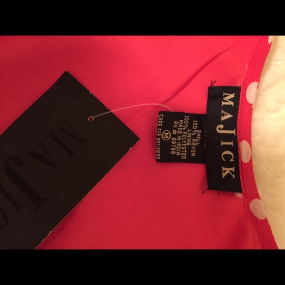 Pinky Coral Polka Dot Dress - Picture 4 of 4