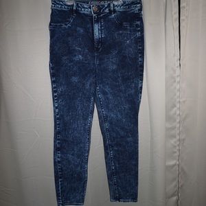 American eagle acid wash sky high jeggings