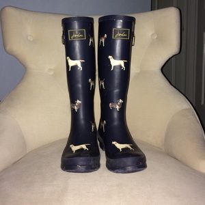Dog Print Rain Boots