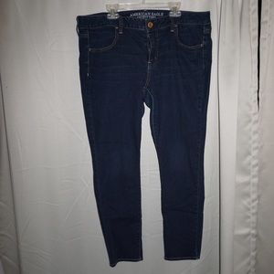 American eagle medium wash jeggings