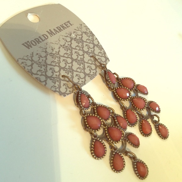 Brand new World Market chandelier earrings!