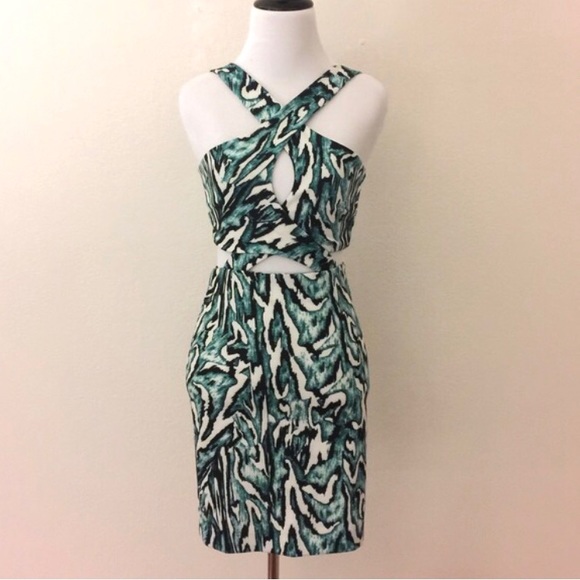 Zara W&B collection cutout dress