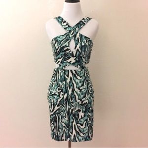 Zara W&B collection cutout dress