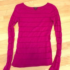 Express Women's Magenta Light Sweater