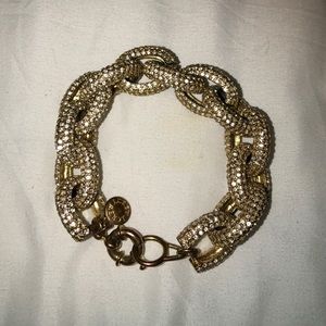 JCrew Pave link bracelet