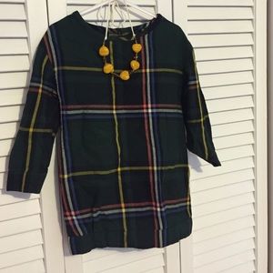 Girls plaid dress (necklace sold separately)