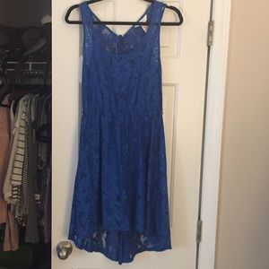 Blue lace dress