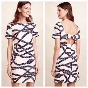 NWT Anthropologie bow back shift dress