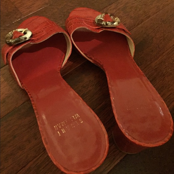Red Stuart weitzman sandals - Picture 3 of 3