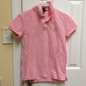 Pink polo shirt