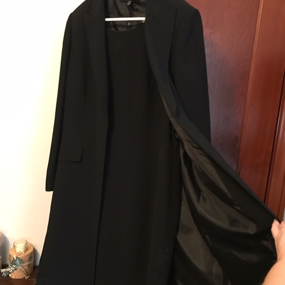 Womens suit jacket and dress size 16 solid black