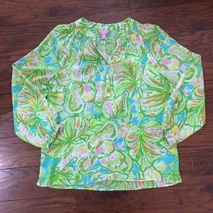 Hp Lilly Pulitzer Elephant Ears Elsa Top - image 1