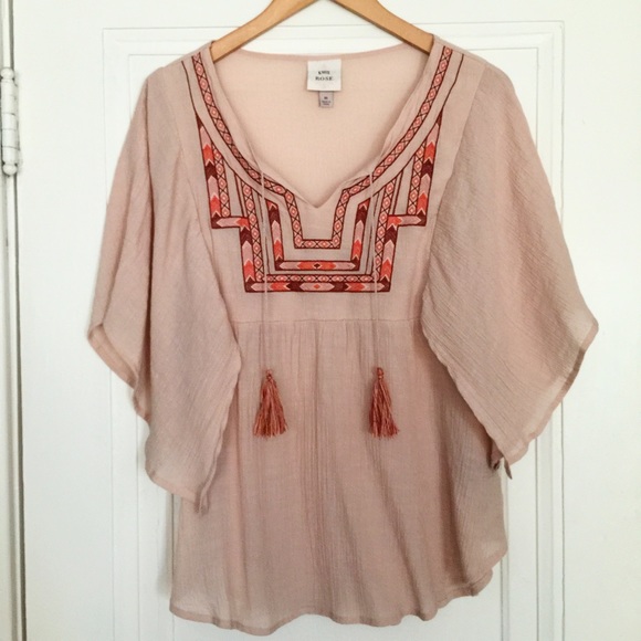 knox rose peasant top