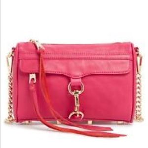 Rebecca Minkoff Mini Crossbody Bag Gold Hot Pink