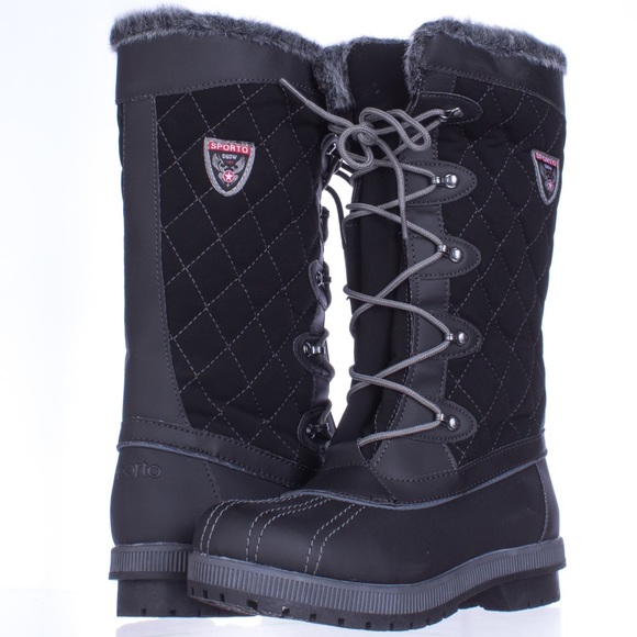 Waterproof Sporto Camille Black Boot