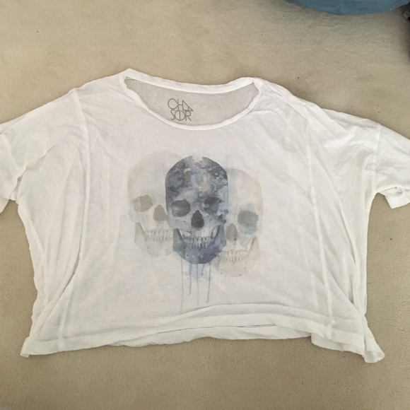 Chaser chasor skull logo graphic tshirt SMALL