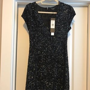 NWT Parker Sequin v neck dress